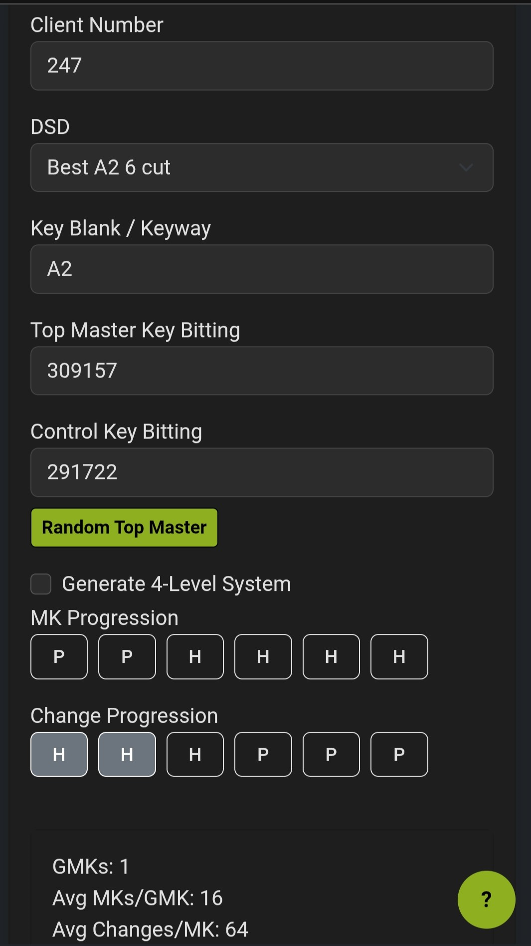 Mobile screenshot of the Project Atlas generator input and progression controls.